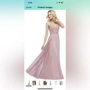 Blush pink formal dress, size 4/small